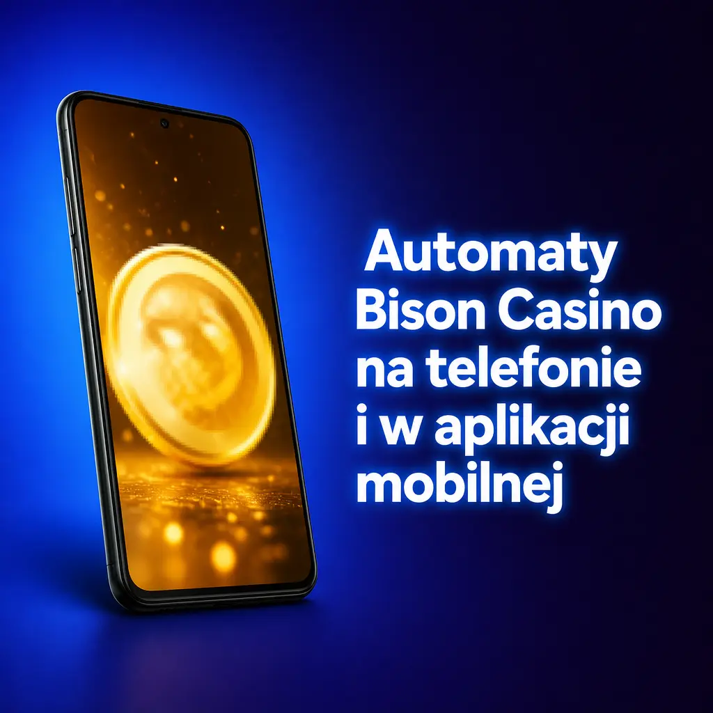 Aplikacja mobilna Bison Casino na smartfonie