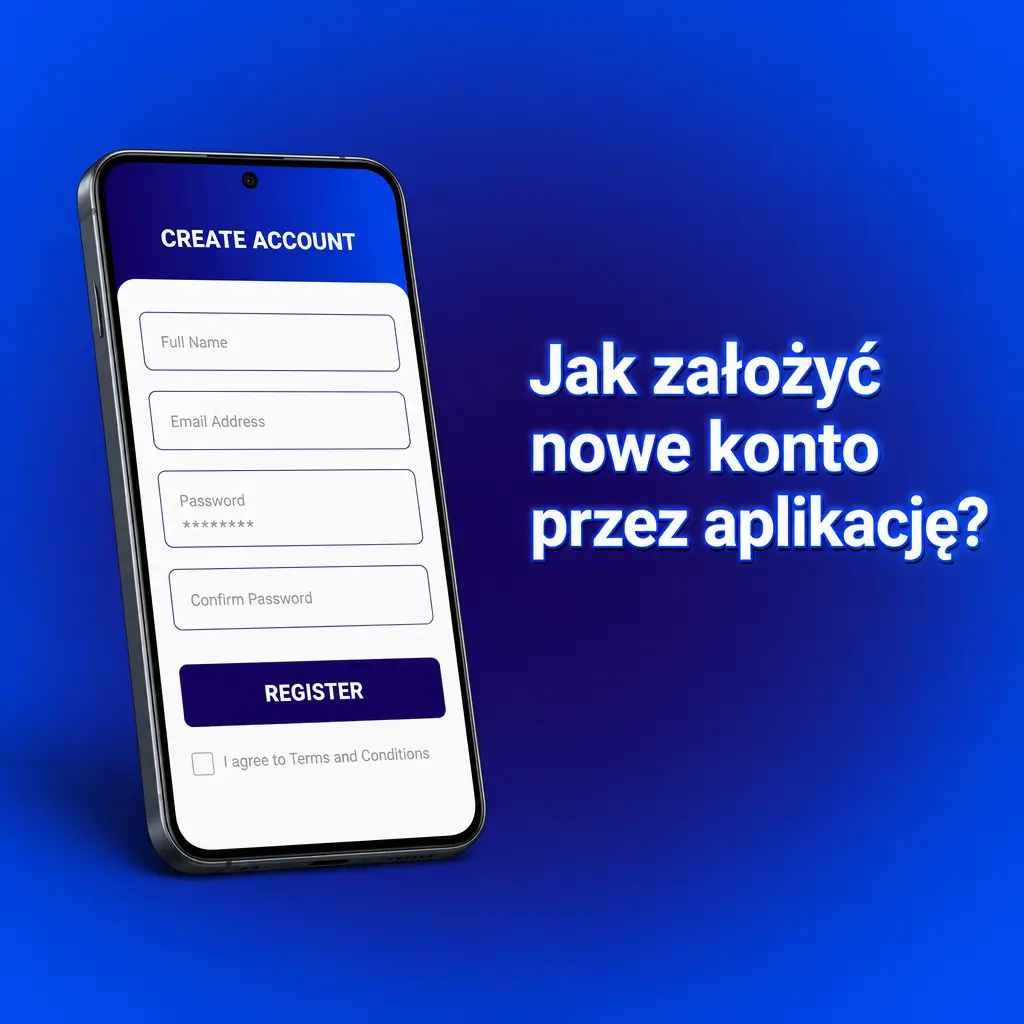 Rejestracja konta w aplikacji Bison Casino