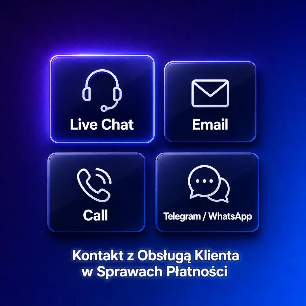Zespół wsparcia klienta odpowiadający na pytania o płatności