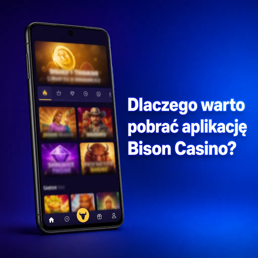 Aplikacja mobilna Bison Casino